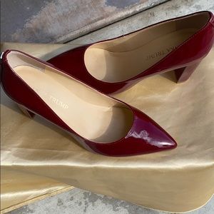 Patent leather red women’s heels